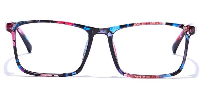 GRAVIATE by Coolwinks E28B7308 Glossy Floral Full Frame Retro Square Eyeglasses for Women-