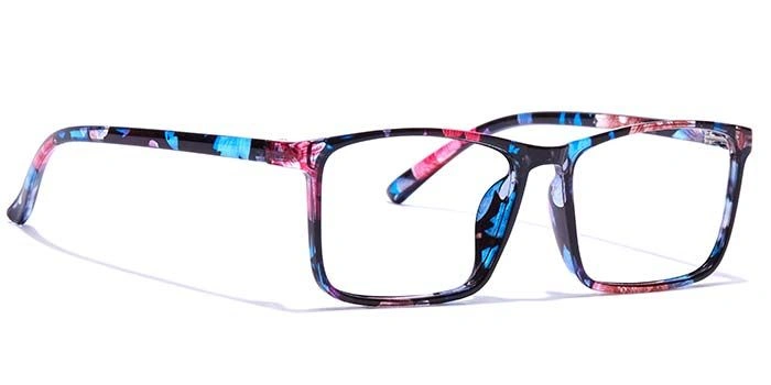 GRAVIATE by Coolwinks E28B7308 Glossy Floral Full Frame Retro Square Eyeglasses for Women-FLORAL-2