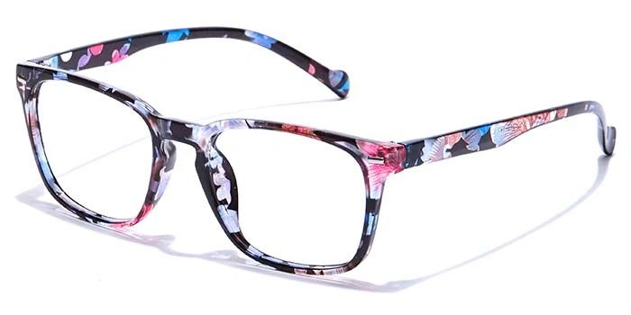 GRAVIATE by Coolwinks E28C7272 Glossy Floral Full Frame Retro Square Eyeglasses for Women-FLORAL-1