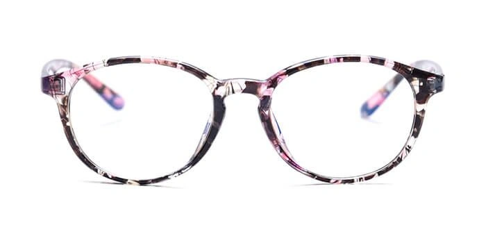 GRAVIATE by Coolwinks E23C3790 Glossy Floral Full Frame Round Computer Glasses for Women-