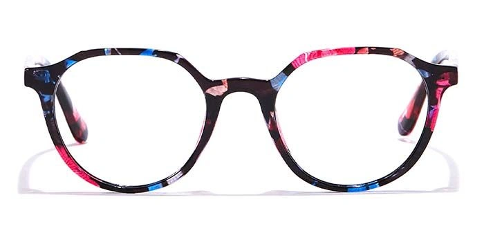 GRAVIATE by Coolwinks E28A6945 Glossy Floral Full Frame Round Eyeglasses for Women-