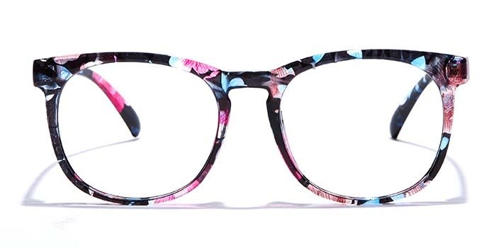 GRAVIATE by Coolwinks E28A7244 Glossy Floral Full Frame Round Eyeglasses for Women-