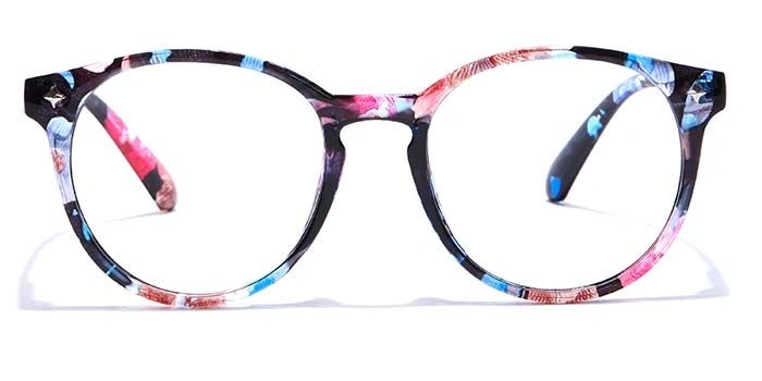 GRAVIATE by Coolwinks E28A7277 Glossy Floral Full Frame Round Eyeglasses for Women-