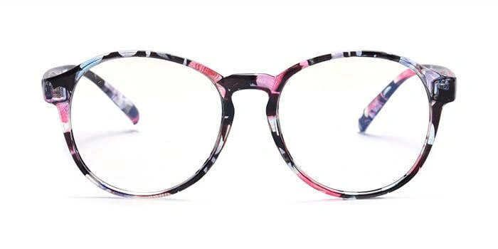 GRAVIATE by Coolwinks E28B3791 Glossy Floral Full Frame Round Computer Glasses for Women-