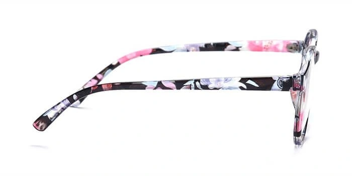 GRAVIATE by Coolwinks E28B3791 Glossy Floral Full Frame Round Computer Glasses for Women-FLORAL-2