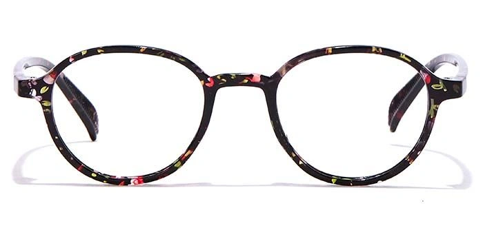 GRAVIATE by Coolwinks E28B7015 Glossy Floral Full Frame Round Eyeglasses for Women-