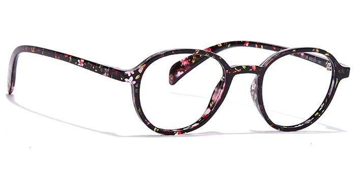 GRAVIATE by Coolwinks E28B7015 Glossy Floral Full Frame Round Eyeglasses for Women-FLORAL-2