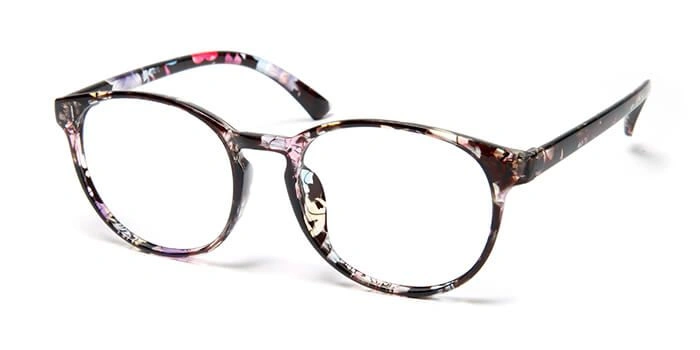 GRAVIATE by Coolwinks E28C3799 Glossy Floral Full Frame Round Computer Glasses for Women-FLORAL-1