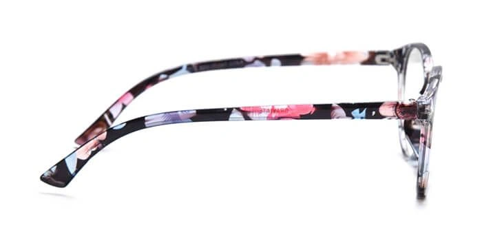 GRAVIATE by Coolwinks E28C3799 Glossy Floral Full Frame Round Computer Glasses for Women-FLORAL-2