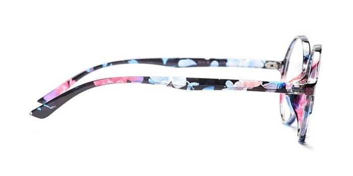 GRAVIATE by Coolwinks E28C3832 Glossy Floral Full Frame Round Computer Glasses for Women-FLORAL-2