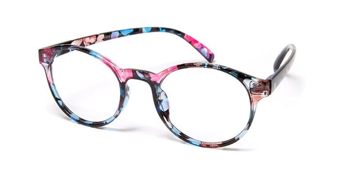 GRAVIATE by Coolwinks E28C4217 Glossy Floral Full Frame Round Computer Glasses for Women-FLORAL-1