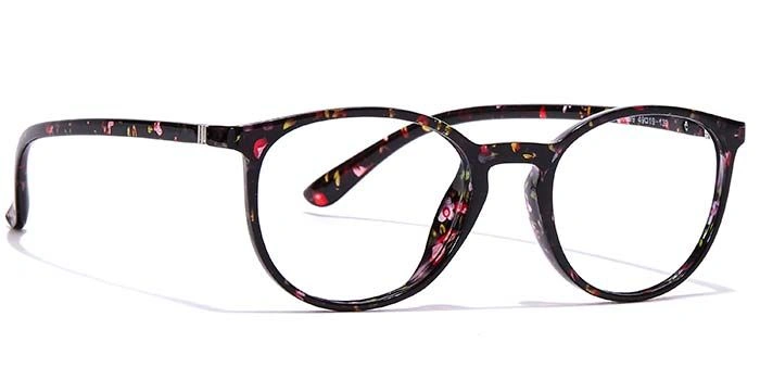 GRAVIATE by Coolwinks E28C6974 Glossy Floral Full Frame Round Eyeglasses for Women-FLORAL-2