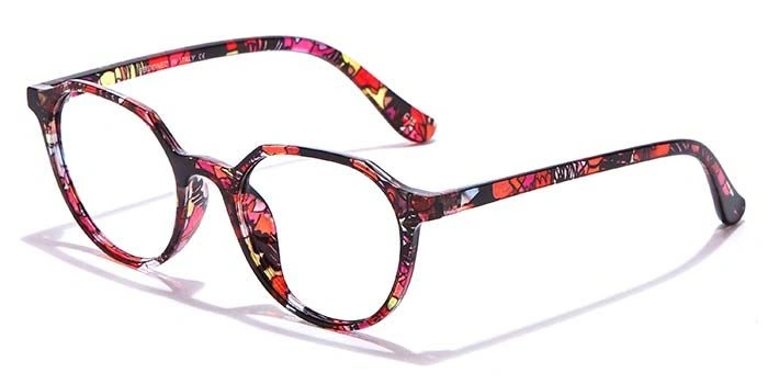 GRAVIATE by Coolwinks E28C6982 Glossy Floral Full Frame Round Eyeglasses for Women-FLORAL-1