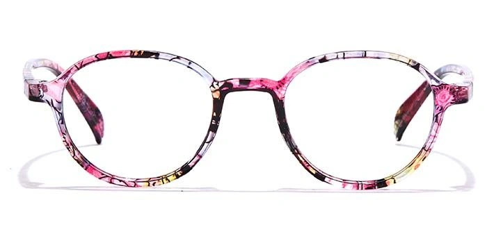 GRAVIATE by Coolwinks E28C7015 Glossy Floral Full Frame Round Eyeglasses for Women-