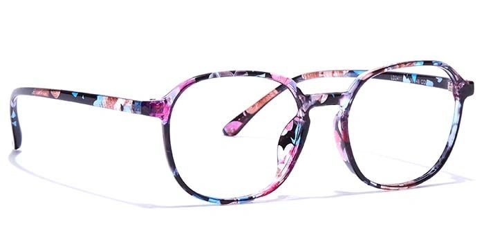 GRAVIATE by Coolwinks E28C7326 Glossy Floral Full Frame Round Eyeglasses for Women-FLORAL-2