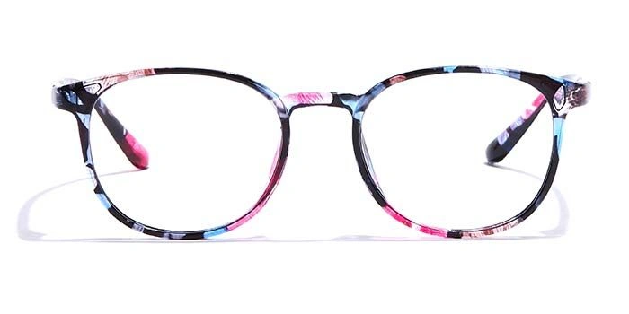 GRAVIATE by Coolwinks E28C7338 Glossy Floral Full Frame Round Eyeglasses for Women-