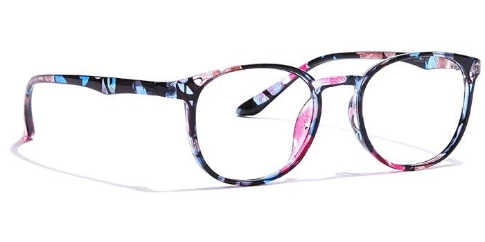 GRAVIATE by Coolwinks E28C7338 Glossy Floral Full Frame Round Eyeglasses for Women-FLORAL-2