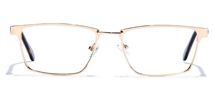 GRAVIATE by Coolwinks E25A6815 Glossy Gold Full Frame Rectangle Eyeglasses for Men and Women-