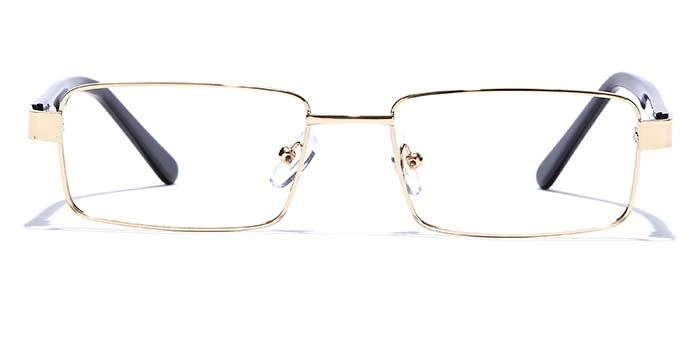 GRAVIATE by Coolwinks E25A6823 Glossy Gold Full Frame Rectangle Eyeglasses for Men and Women-