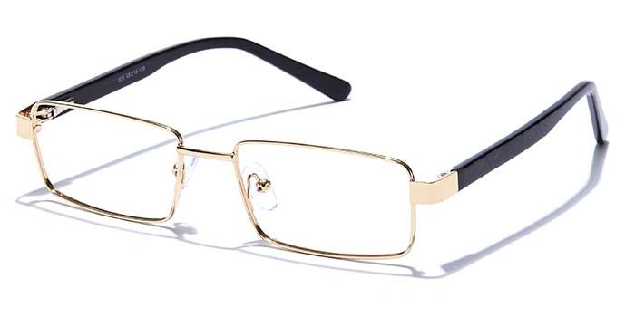 GRAVIATE by Coolwinks E25A6823 Glossy Gold Full Frame Rectangle Eyeglasses for Men and Women-GOLD-1