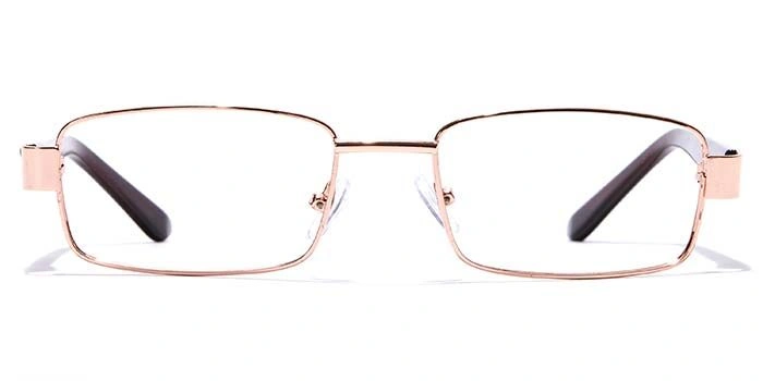 GRAVIATE by Coolwinks E25A7105 Glossy Gold Full Frame Rectangle Eyeglasses for Men and Women-