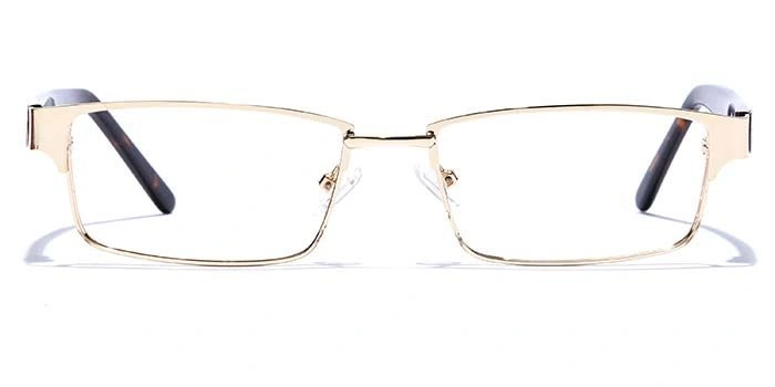 GRAVIATE by Coolwinks E25B6790 Glossy Gold Full Frame Rectangle Eyeglasses for Men and Women-