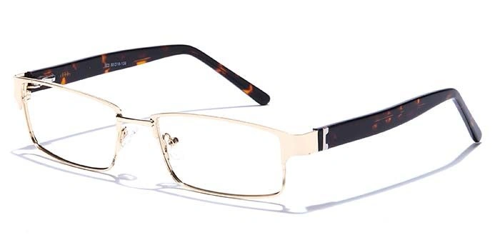 GRAVIATE by Coolwinks E25B6790 Glossy Gold Full Frame Rectangle Eyeglasses for Men and Women-GOLD-1