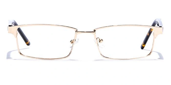 GRAVIATE by Coolwinks E25B6793 Glossy Gold Full Frame Rectangle Eyeglasses for Men and Women-