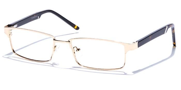 GRAVIATE by Coolwinks E25B6793 Glossy Gold Full Frame Rectangle Eyeglasses for Men and Women-GOLD-1