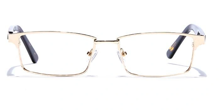 GRAVIATE by Coolwinks E25B6794 Glossy Gold Full Frame Rectangle Eyeglasses for Men and Women-