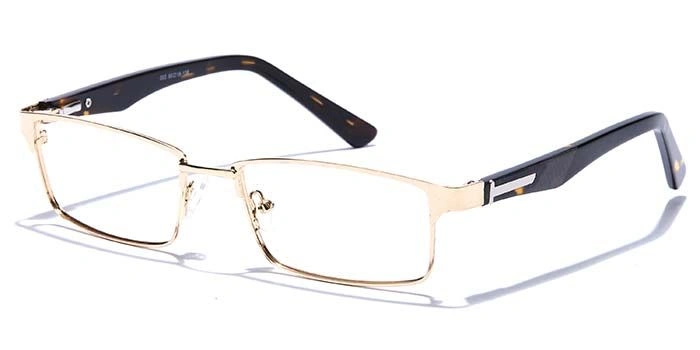 GRAVIATE by Coolwinks E25B6794 Glossy Gold Full Frame Rectangle Eyeglasses for Men and Women-GOLD-1