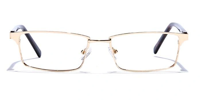 GRAVIATE by Coolwinks E25B6796 Glossy Gold Full Frame Rectangle Eyeglasses for Men and Women-