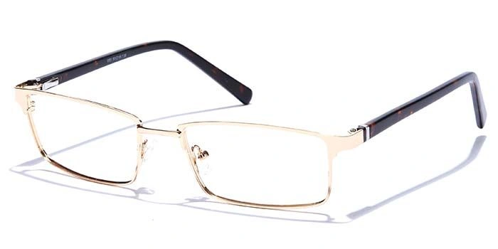 GRAVIATE by Coolwinks E25B6796 Glossy Gold Full Frame Rectangle Eyeglasses for Men and Women-GOLD-1