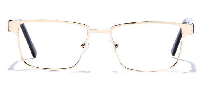 GRAVIATE by Coolwinks E25B6797 Glossy Gold Full Frame Rectangle Eyeglasses for Men and Women-