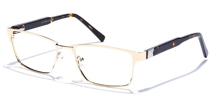 GRAVIATE by Coolwinks E25B6806 Glossy Gold Full Frame Rectangle Eyeglasses for Men and Women-GOLD-1