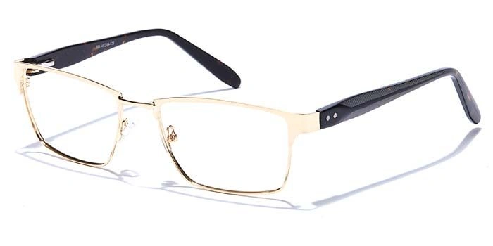 GRAVIATE by Coolwinks E25B6811 Glossy Gold Full Frame Rectangle Eyeglasses for Men and Women-GOLD-1