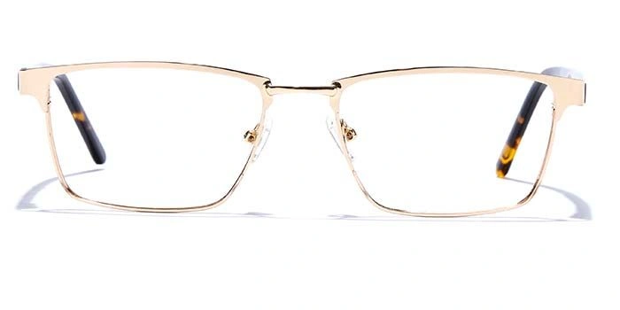 GRAVIATE by Coolwinks E25B6813 Glossy Gold Full Frame Rectangle Eyeglasses for Men and Women-