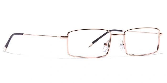 GRAVIATE by Coolwinks E25B7028 Glossy Gold Full Frame Rectangle Eyeglasses for Men and Women-GOLD-2