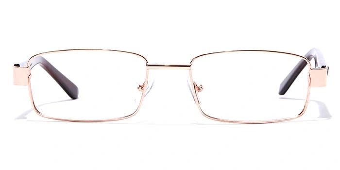 GRAVIATE by Coolwinks E25B7114 Glossy Gold Full Frame Rectangle Eyeglasses for Men and Women-