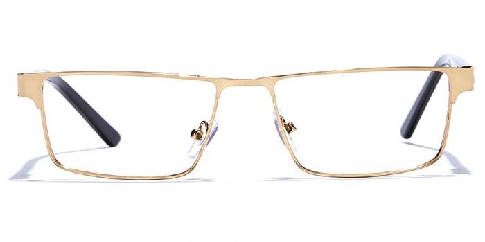 GRAVIATE by Coolwinks E25C6903 Glossy Gold Full Frame Rectangle Eyeglasses for Men and Women-