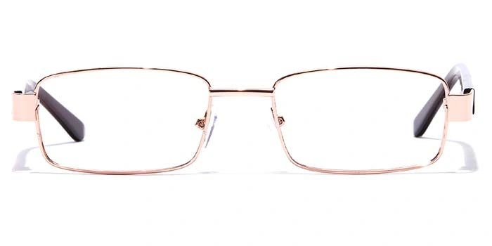 GRAVIATE by Coolwinks E25C7056 Glossy Gold Full Frame Rectangle Eyeglasses for Men and Women-