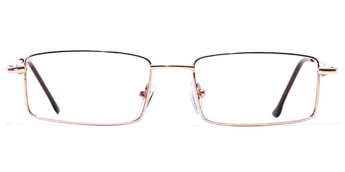 GRAVIATE by Coolwinks E25C7061 Glossy Gold Full Frame Rectangle Eyeglasses for Men and Women-