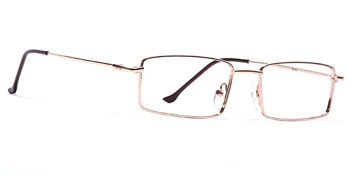 GRAVIATE by Coolwinks E25C7061 Glossy Gold Full Frame Rectangle Eyeglasses for Men and Women-GOLD-2