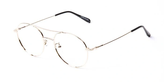 GRAVIATE by Coolwinks E13B5729 Glossy Gold Full Frame Round Eyeglasses for Men and Women-GOLD-1