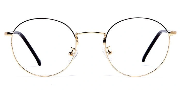 GRAVIATE by Coolwinks E25A5990 Glossy Gold Full Frame Round Eyeglasses for Men and Women-