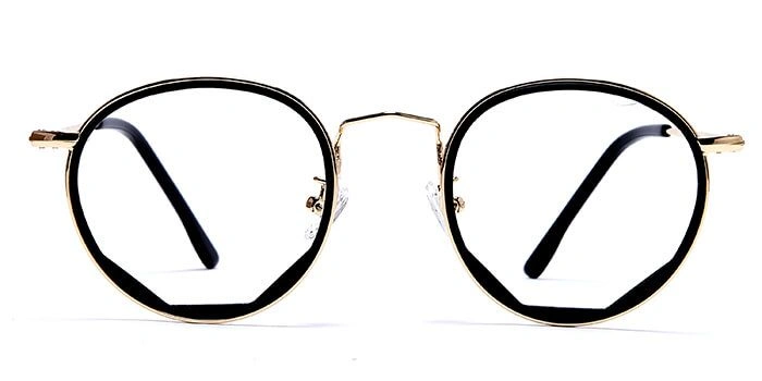 GRAVIATE by Coolwinks E25A6042 Glossy Gold Full Frame Round Computer Glasses for Men and Women-