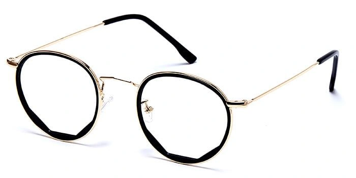 GRAVIATE by Coolwinks E25A6042 Glossy Gold Full Frame Round Computer Glasses for Men and Women-GOLD-1