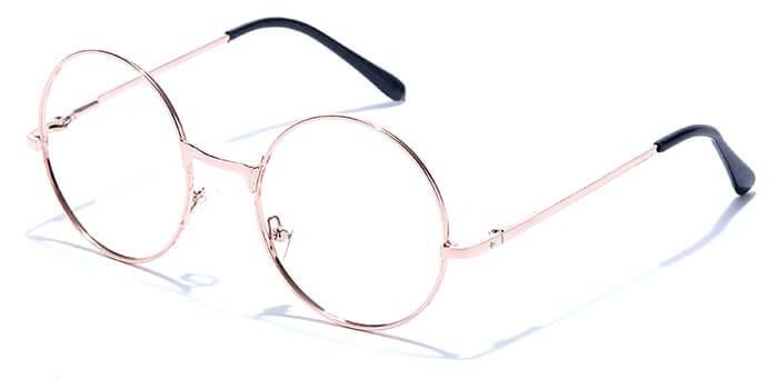 GRAVIATE by Coolwinks E25A6607 Glossy Gold Full Frame Round Eyeglasses for Men and Women-GOLD-1