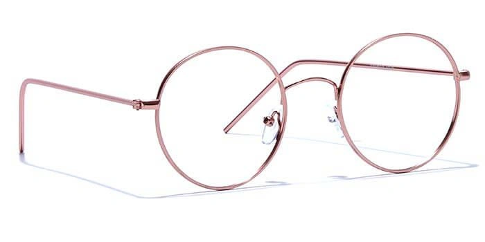 GRAVIATE by Coolwinks E25A6621 Glossy Gold Full Frame Round Eyeglasses for Men and Women-GOLD-2