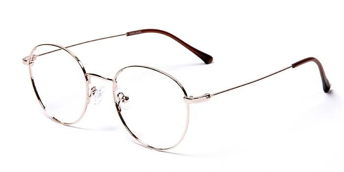 GRAVIATE by Coolwinks E25B5705 Glossy Gold Full Frame Round Eyeglasses for Men and Women-GOLD-1